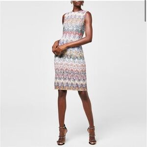 Missoni Multicolor Sleeveless Chevron Dress
